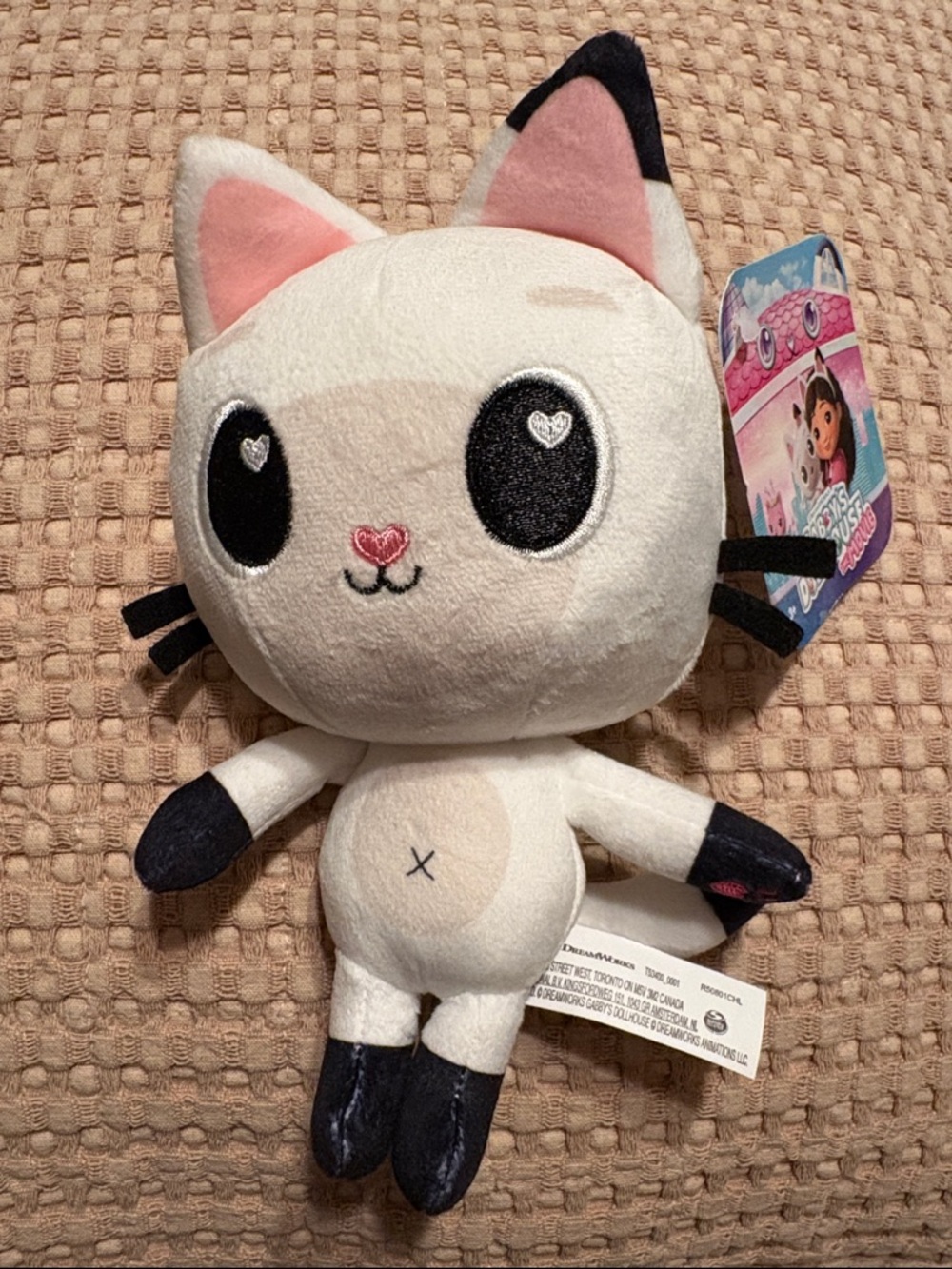 Gabby’s Dollhouse Pandy Paws Stuffed Toy - White and Pink